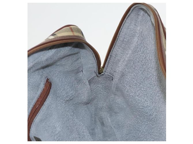Autre Marque Borsa a mano Burberrys Nova Check PVC Beige Oro Auth 101041 D'oro - vista 19