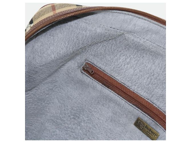 Autre Marque Borsa a mano Burberrys Nova Check PVC Beige Oro Auth 101041 D'oro - vista 21