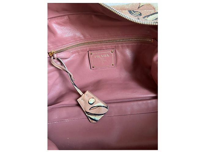 Borsa Prada Fairy Collection in pelle rosa - vista 11