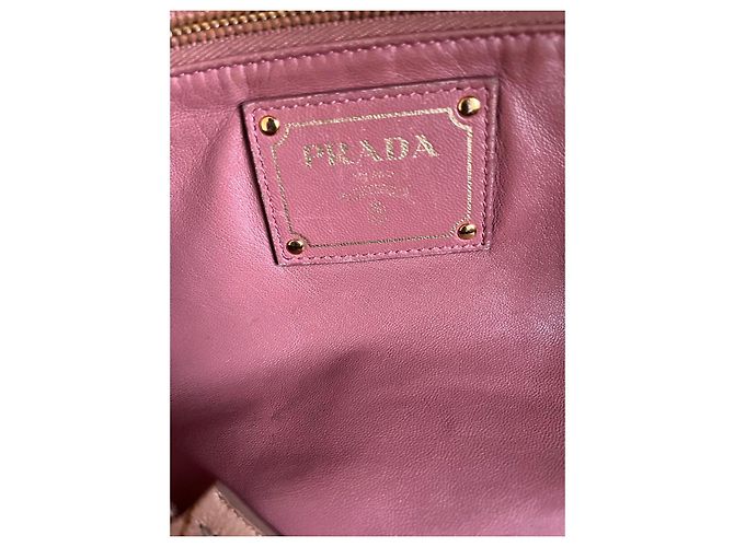Borsa Prada Fairy Collection in pelle rosa - vista 12