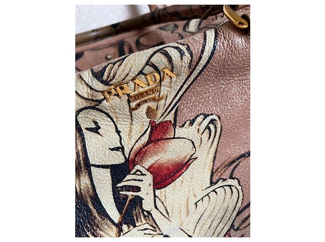 Borsa Prada Fairy Collection in pelle rosa - vista 3