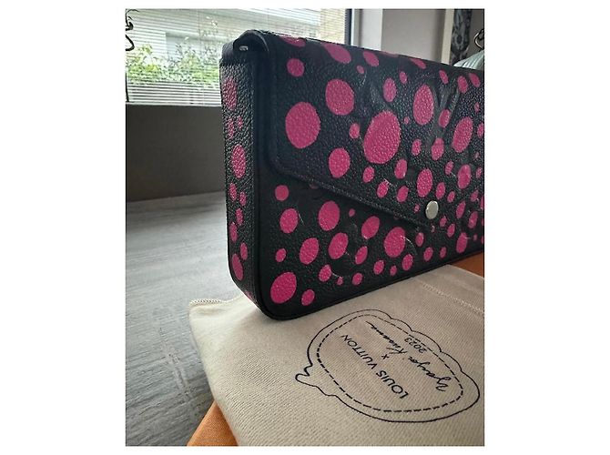 Louis Vuitton Pochette Felicie Monogram Empreinte Pelle Nera Nero - vista 5
