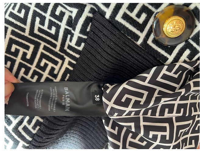 Balmain Black Wool Jacket - view 10