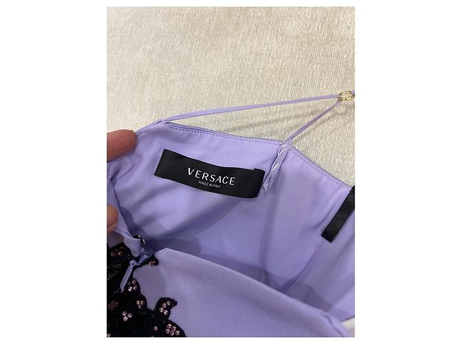 Vestido Versace de algodón morado Púrpura - vista 8