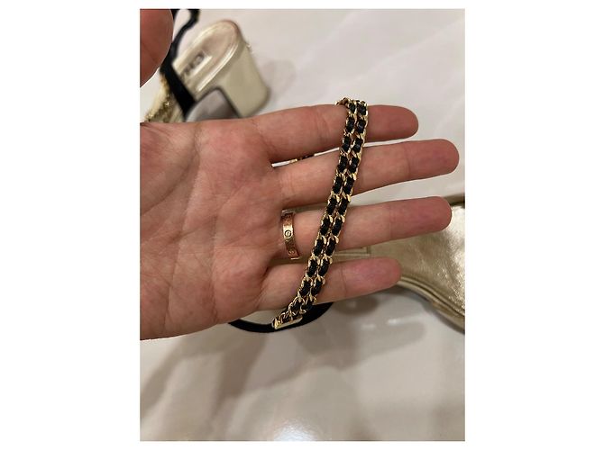 Cambon Bailarinas Chanel de piel dorada Dorado - vista 5