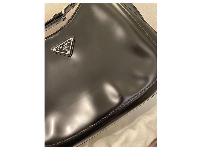 Cleo Borsa Prada Cléo in pelle di vitello nera Nero - vista 12