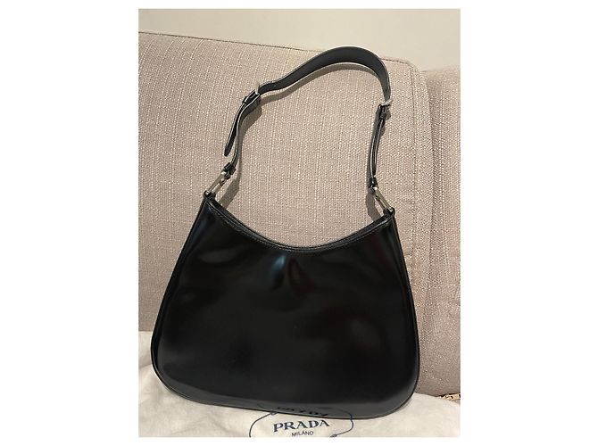 Cleo Borsa Prada Cléo in pelle di vitello nera Nero - vista 13