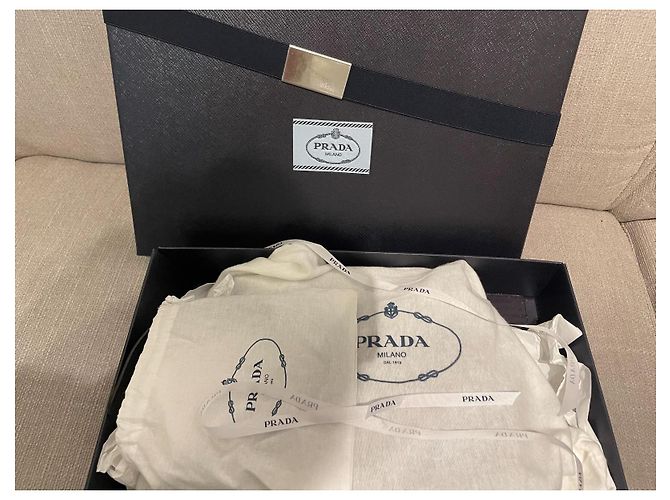 Cleo Borsa Prada Cléo in pelle di vitello nera Nero - vista 15