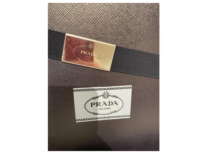 Cleo Borsa Prada Cléo in pelle di vitello nera Nero - vista 16