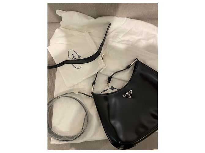 Cleo Borsa Prada Cléo in pelle di vitello nera Nero - vista 3