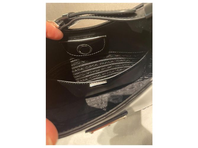 Cleo Borsa Prada Cléo in pelle di vitello nera Nero - vista 8