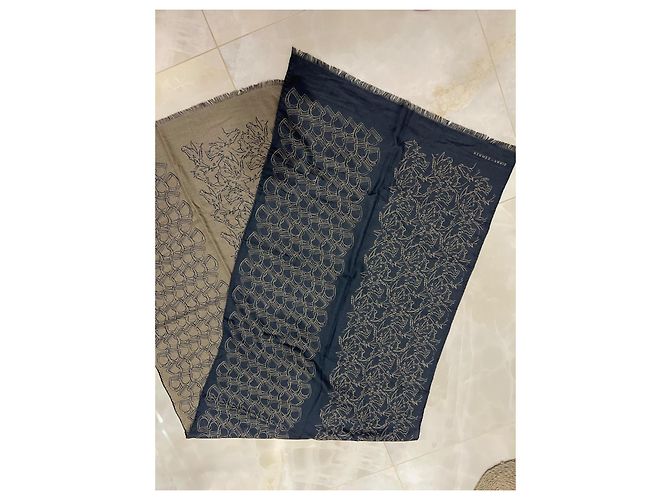 Constance Hermès Seidentuch Navy Blau Marineblau - Ansicht 5