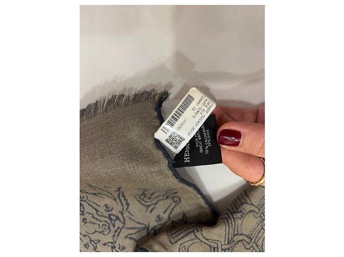 Constance Hermès Seidentuch Navy Blau Marineblau - Ansicht 7
