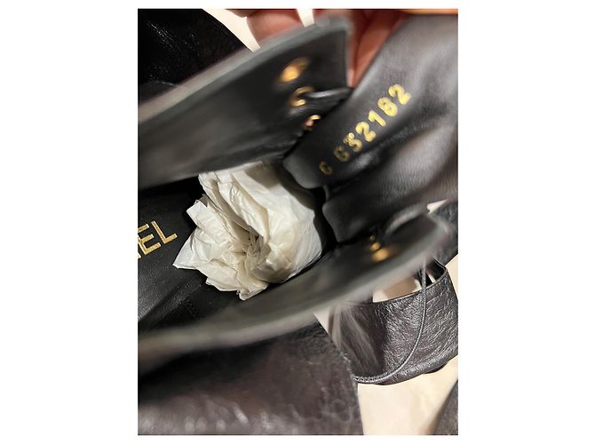 Cambon Stivaletti Chanel in pelle nera Nero - vista 5