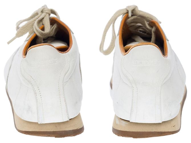Hermès HERMES White Leather Shoe - 102212 - view 8