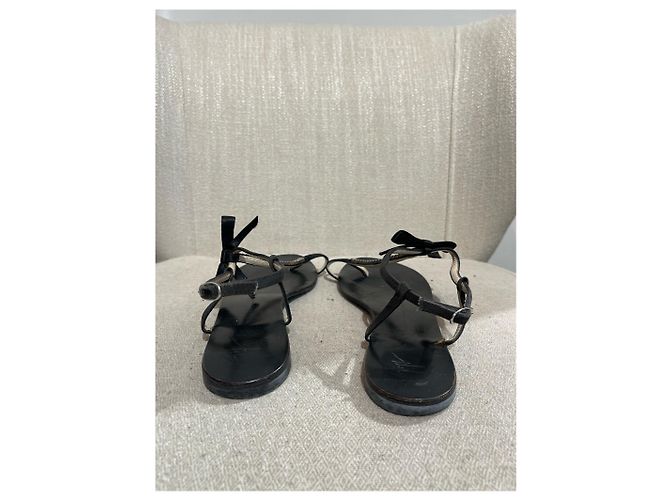 GIUSEPPE ZANOTTI Sandali T.EU 38.5 Tessuto Nero - vista 4