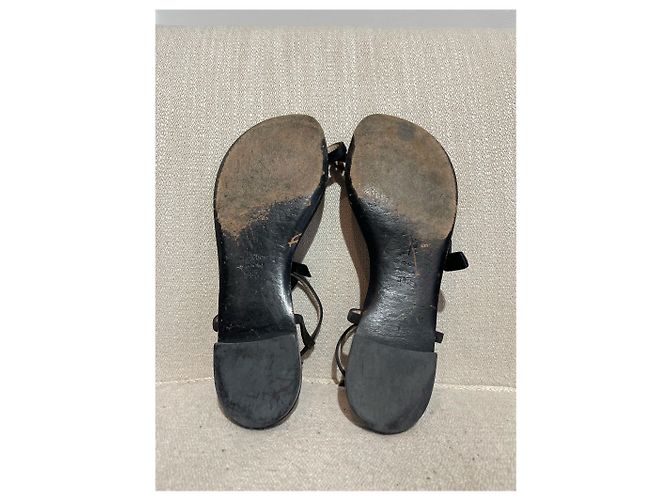 GIUSEPPE ZANOTTI Sandali T.EU 38.5 Tessuto Nero - vista 6