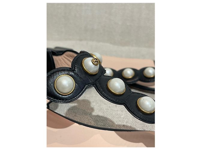 Sandali GUCCI T.EU 38.5 Pelle Nero - vista 2