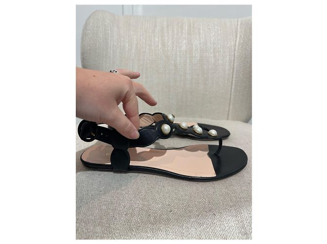 Sandali GUCCI T.EU 38.5 Pelle Nero - vista 3