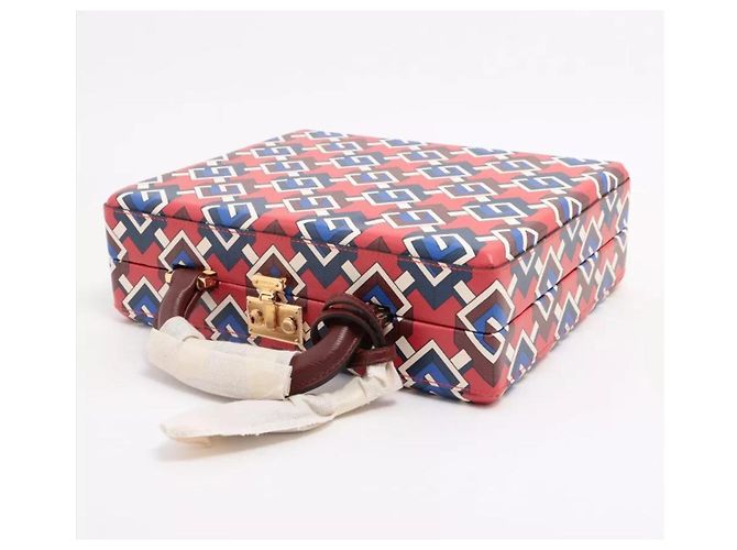 Gucci Poker Set Briefcase Geometric G Red - view 2
