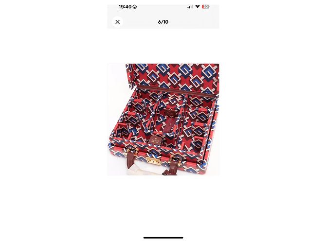 Gucci Poker Set Briefcase Geometric G Red - view 7