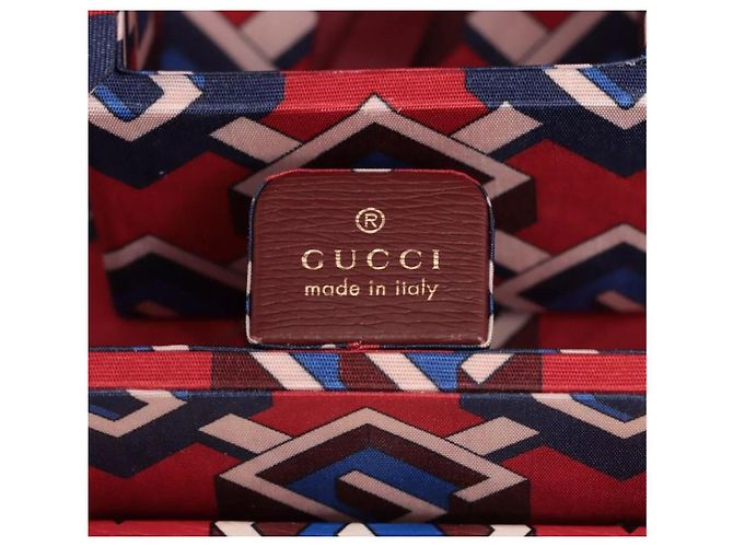 Gucci Poker Set Briefcase Geometric G Red - view 8