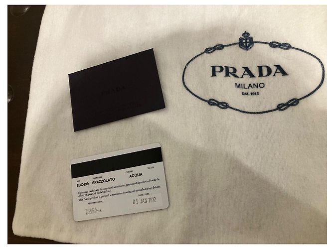 Borsa a mano Prada Cleo in pelle verde - vista 3