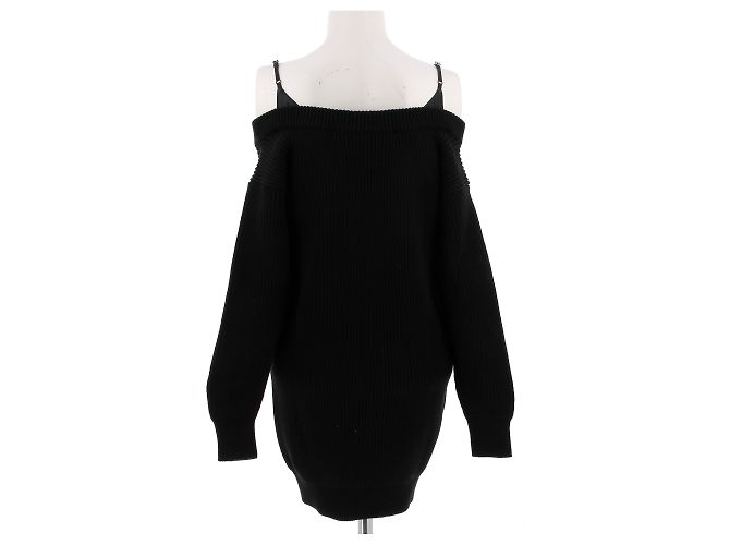 ALEXANDER WANG Strick T.International XS Baumwolle Schwarz - Ansicht 2