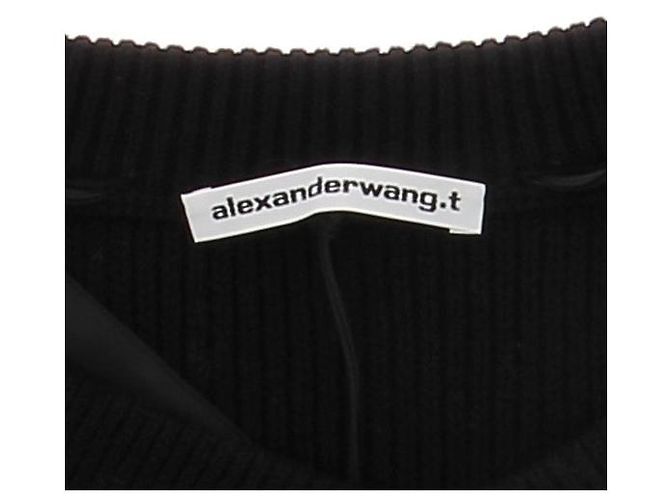 ALEXANDER WANG Strick T.International XS Baumwolle Schwarz - Ansicht 5