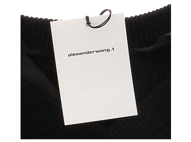 ALEXANDER WANG Strick T.International XS Baumwolle Schwarz - Ansicht 6