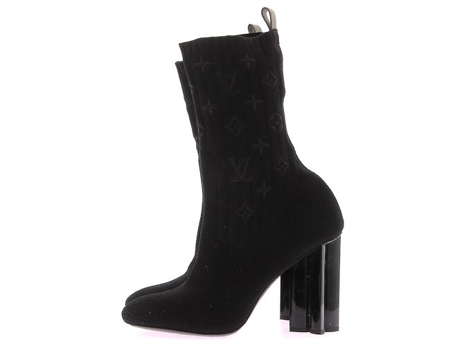 Stivaletti LOUIS VUITTON T.EU 40 Tessuto Nero - vista 2