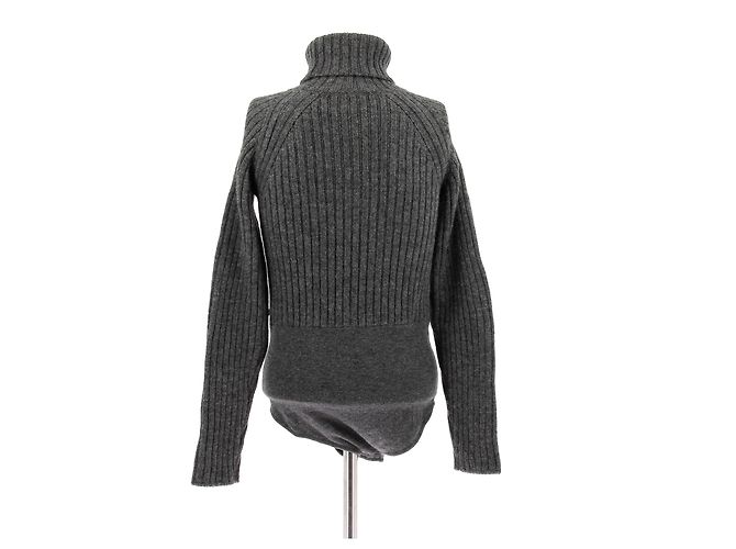 LOUIS VUITTON Strickwaren T.FR 38 Wolle Grau - Ansicht 2