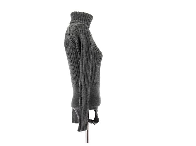 LOUIS VUITTON Strickwaren T.FR 38 Wolle Grau - Ansicht 3