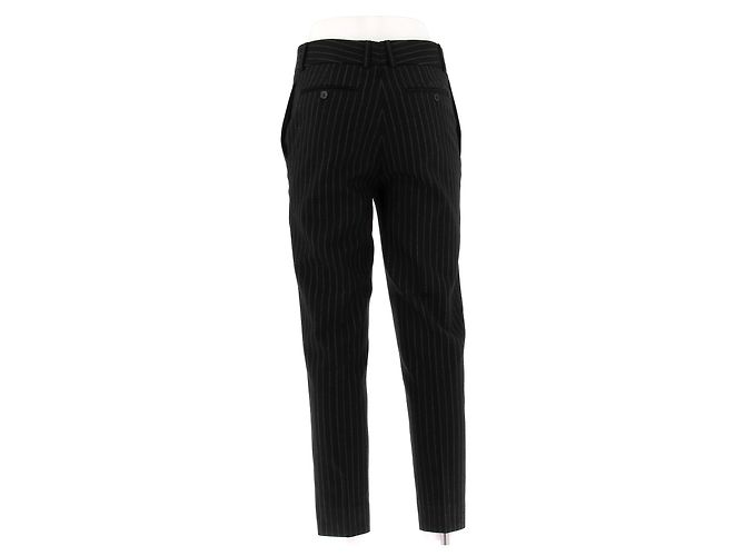 SAINT LAURENT Pantalones T.FR 38 Algodón Negro - vista 2
