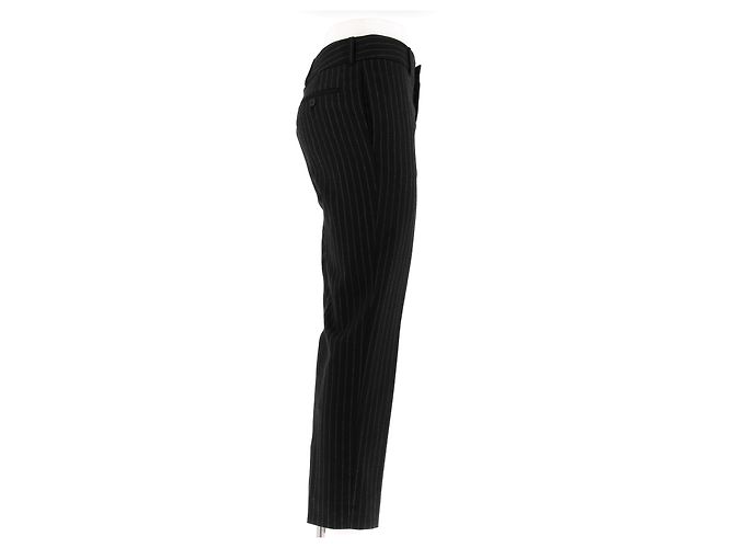 SAINT LAURENT Pantalones T.FR 38 Algodón Negro - vista 3