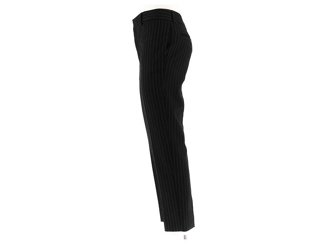 SAINT LAURENT Pantalones T.FR 38 Algodón Negro - vista 4