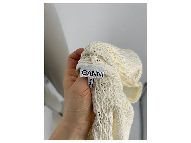 GANNI Tops T.FR 34 Polyester Weiß - Ansicht 5