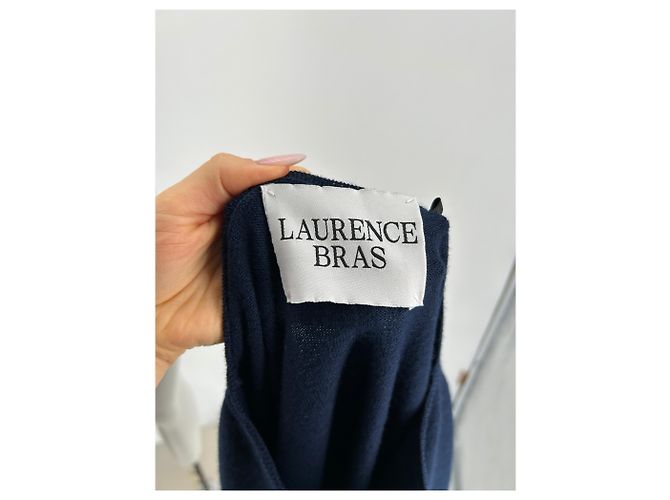 LAURENCE BRAS Strickwaren T.FR 36 Wolle Marineblau - Ansicht 5
