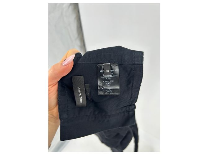 ISABEL MARANT Tops T.Internacional M Lino Negro - vista 5