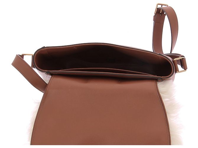 Céline Borse CELINE T. Pelle Marrone - vista 6