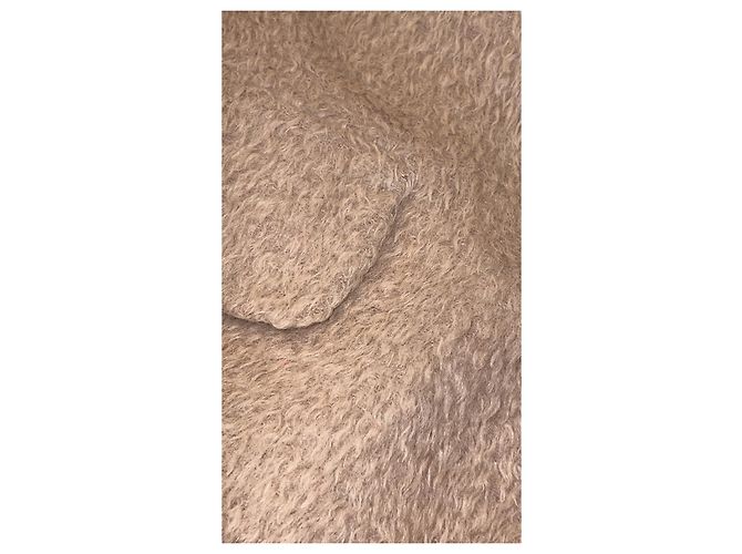 Abrigo esponjoso de lana de alpaca Marc Cain Beige - vista 10