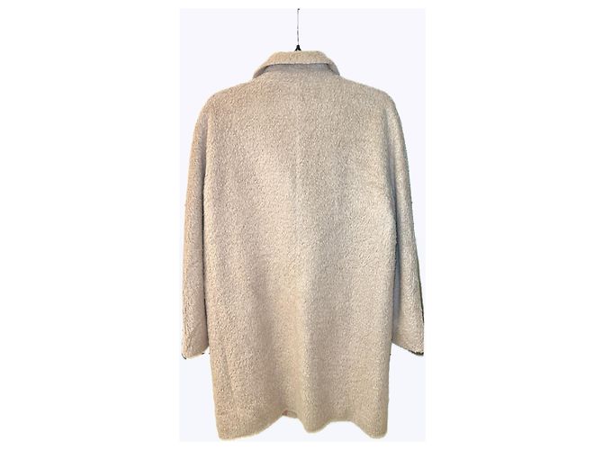 Abrigo esponjoso de lana de alpaca Marc Cain Beige - vista 5