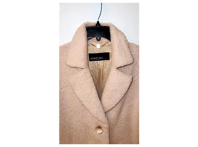 Abrigo esponjoso de lana de alpaca Marc Cain Beige - vista 6