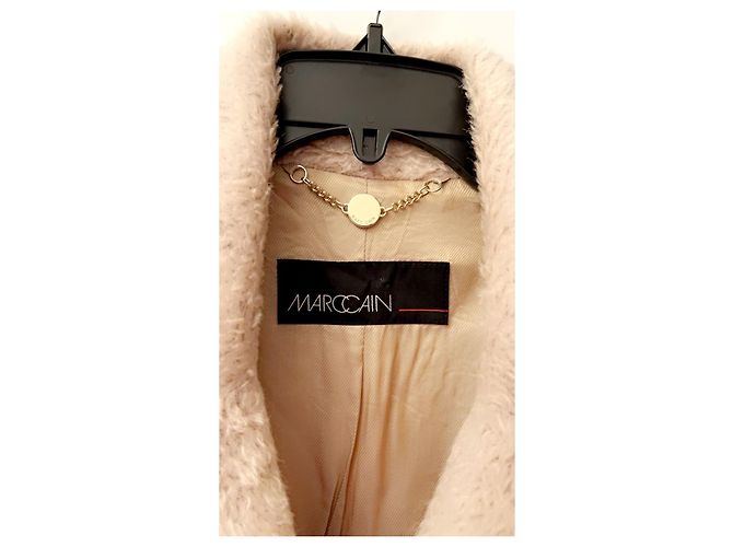 Abrigo esponjoso de lana de alpaca Marc Cain Beige - vista 7