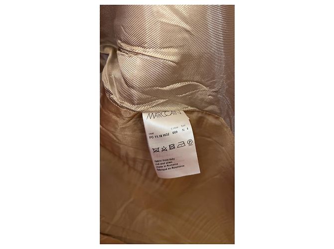 Abrigo esponjoso de lana de alpaca Marc Cain Beige - vista 8