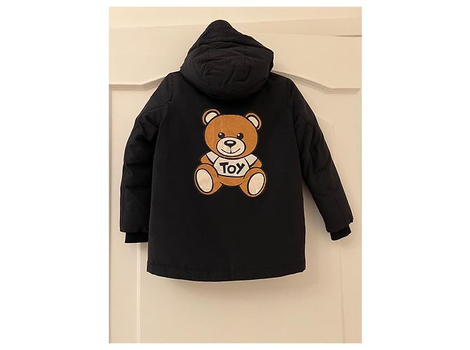 Veste à capuche matelassée pour adolescent MOSCHINO Noir - vue 4
