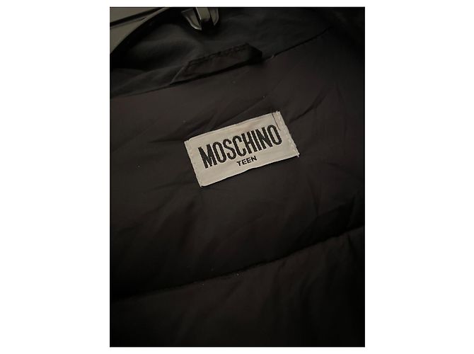 Veste à capuche matelassée pour adolescent MOSCHINO Noir - vue 5
