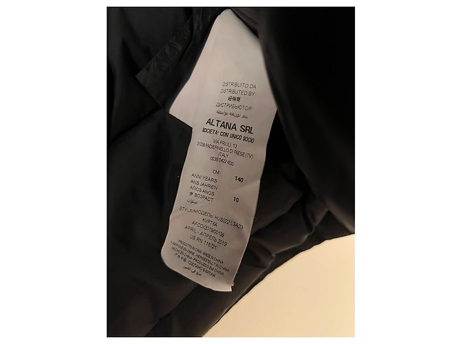 Veste à capuche matelassée pour adolescent MOSCHINO Noir - vue 6