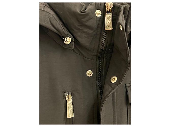 Veste à capuche matelassée pour adolescent MOSCHINO Noir - vue 9