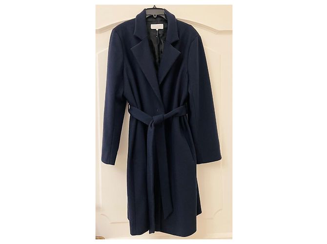 Abrigo trench de lana Escada Azul marino - vista 11